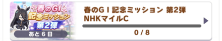 春のG1記念ミッション