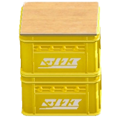 つまれたボトルクレートのホワイトロゴの画像