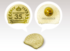 ドラクエ 35周年記念ロゴピンズ