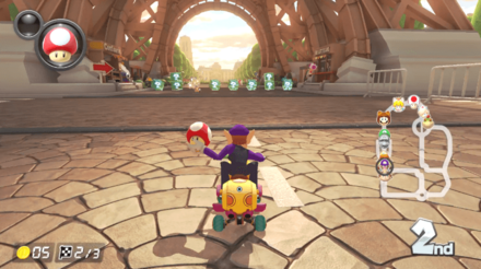 通常レースの場合はアイテムを取るかで選択する