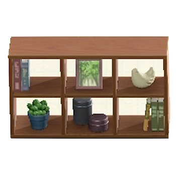 もくせいオープンシェルフのブラウンの画像