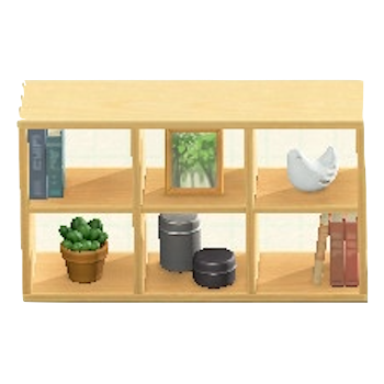 もくせいオープンシェルフのナチュラルの画像