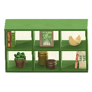 もくせいオープンシェルフのグリーンの画像