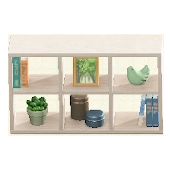 もくせいオープンシェルフのホワイトの画像