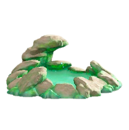 ヒカリゴケのいずみのエメラルドの画像