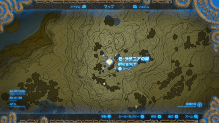 モラタニアの祠最拡大マップ