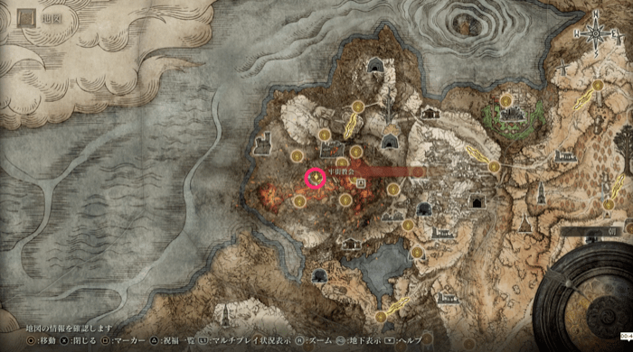 牢街教会の祝福マップ