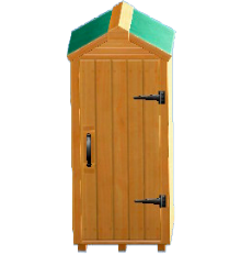 もくせいのものおきのブラウンストーンの画像