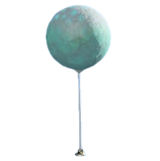 ヒカリゴケのバルーンのグレーの画像