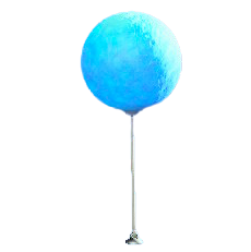 ヒカリゴケのバルーンのブルーの画像