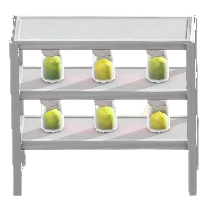 ヒカリゴケのさいばいだなのホワイトの画像