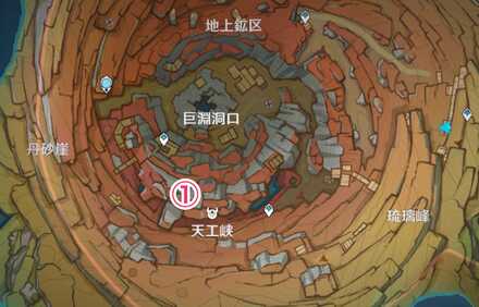 層岩巨淵・地上鉱区