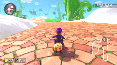 スタート直後の葉っぱショートカット