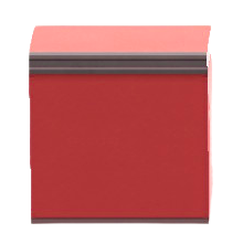 シンプルなしきりカウンターHのレッドの画像