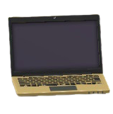 ノートパソコンのゴールドの画像