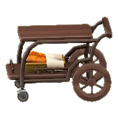 サービングカートのブラウンの画像