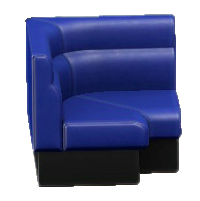 ボックスソファのコーナーのネイビーの画像