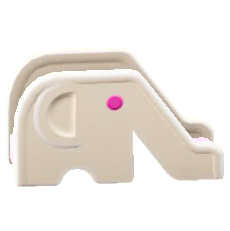 ゾウのすべりだいのホワイトの画像