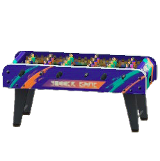 テーブルサッカーのブルーの画像