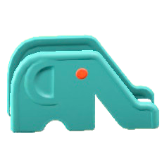 ゾウのすべりだいのライトブルーの画像