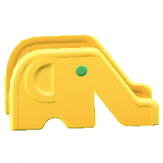 ゾウのすべりだいのイエローの画像