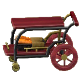 サービングカートのレッドの画像