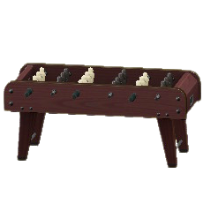 テーブルサッカーのダークブラウンの画像