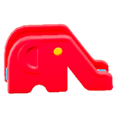 ゾウのすべりだいのレッドの画像