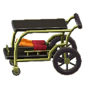 サービングカートのブラックの画像