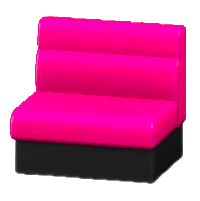 ボックスソファのマゼンタの画像