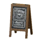 メニューこくばんのダークブラウンの画像