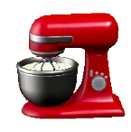 スタンドミキサーのレッドの画像