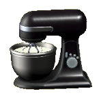 スタンドミキサーのブラックの画像
