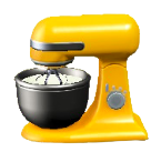 スタンドミキサーのイエローの画像