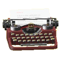 タイプライターのブラウンの画像