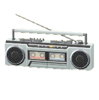 ダブルラジカセのホワイトの画像