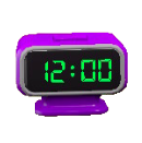 デジタルアラームどけいのパープルの画像