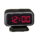 デジタルアラームどけいのブラックの画像