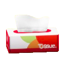 ボックスティッシュのレッドの画像