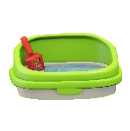 ネコのトイレのグリーンの画像