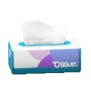 ボックスティッシュのブルーの画像