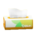 ボックスティッシュのイエローの画像