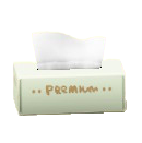 ボックスティッシュのホワイトの画像