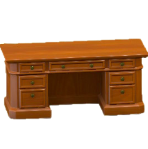 しょさいのつくえのブラウンウッドの画像