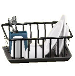 みずきりラックのブラックの画像