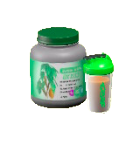 プロテインシェイカーのココア風味の画像