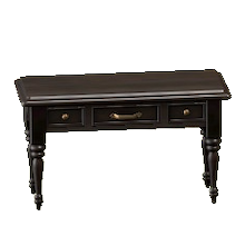 アンティークなコンソールのブラックの画像