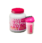 プロテインシェイカーのストロベリー風味の画像