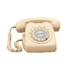 ダイヤルしきでんわのホワイトの画像