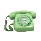ダイヤルしきでんわのグリーンの画像